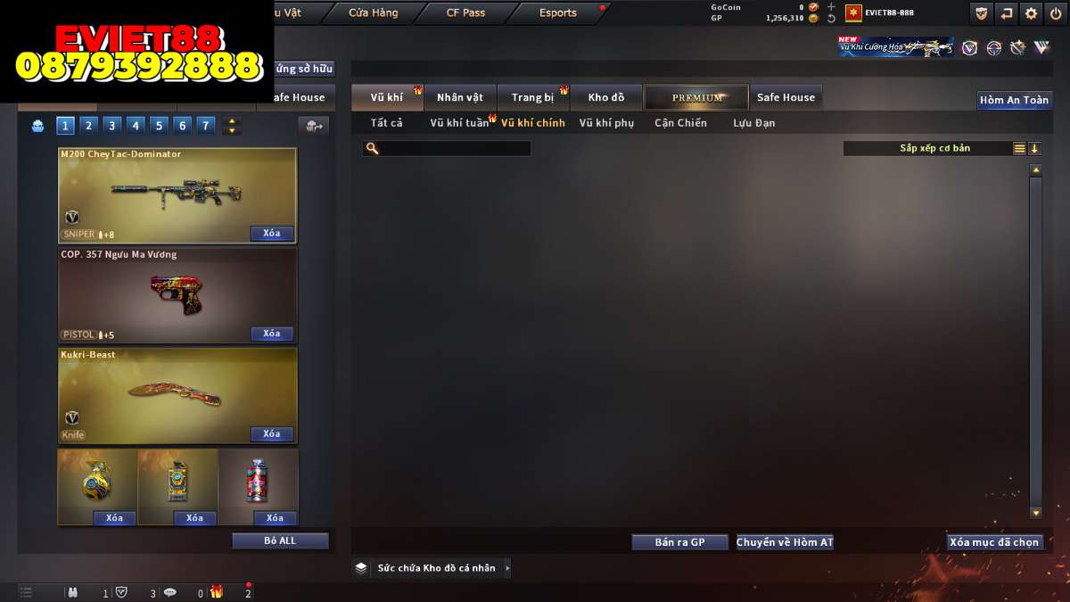 shop acc cf uy tin gia re